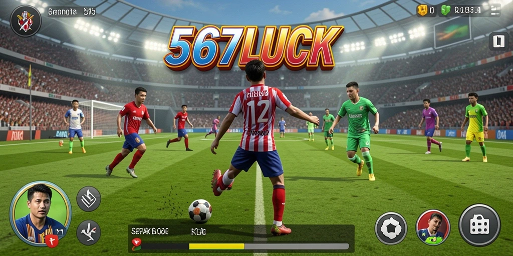 Gameplay seru dalam permainan sepak bola 567LUCK.