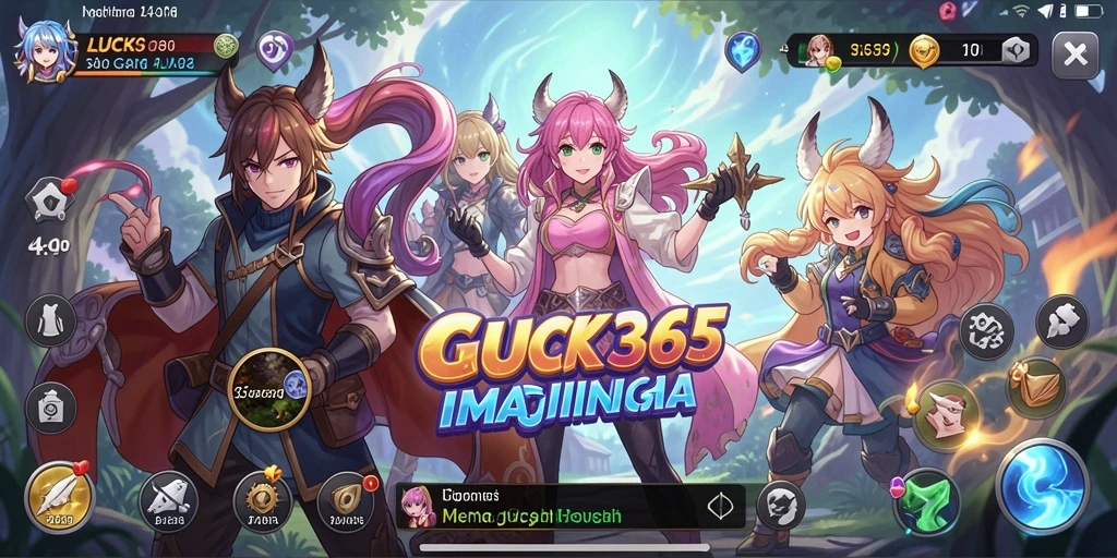 Menampilkan gameplay LUCK365 yang penuh aksi dan karakter Anime.